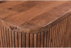 2 Door Rounded Cabinet -Home Furniture 271822 brown wood cabinet detail 44