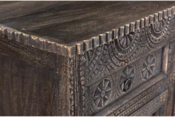 Square Motif 57" Sideboard -Home Furniture 271828 black wood buffet detail 45