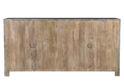 4 Door + Iron Accent Cabinet 11 4 Door + Iron Accent Cabinet -Home Furniture 271836 natural wood cabinet back 82