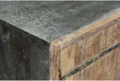 4 Door + Iron Accent Cabinet 10 4 Door + Iron Accent Cabinet -Home Furniture 271836 natural wood cabinet detail 44