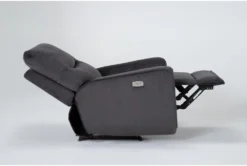 Ronan Steel Power Recliner With USB 9 Ronan Steel Power Recliner With USB -Home Furniture 272862 silver fabric recliner side 20
