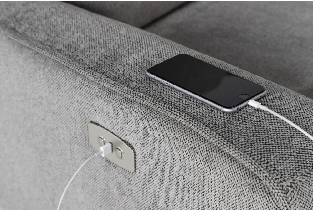 Ronan Oatmeal Power Recliner With USB 5 Ronan Oatmeal Power Recliner With USB - Image 5