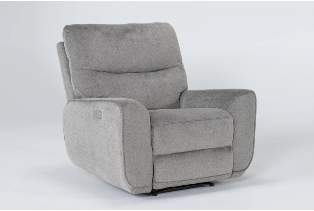 Ronan Oatmeal Power Recliner With USB 2 Ronan Oatmeal Power Recliner With USB - Image 2