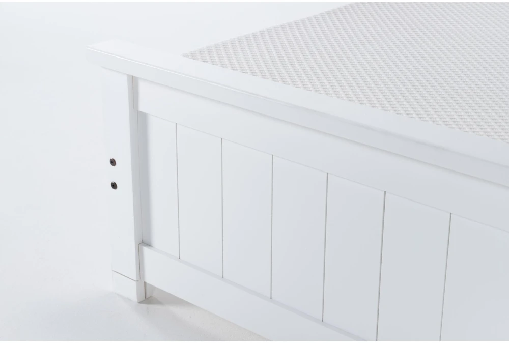 Mateo White Twin Panel Bed With Single 3 Drawer Storage Unit 5 Mateo White Twin Panel Bed With Single 3 Drawer Storage Unit - Image 5