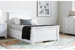 Mateo White Twin Panel Bed With Single 3 Drawer Storage Unit 13 Mateo White Twin Panel Bed With Single 3 Drawer Storage Unit -Home Furniture 274728 white mdf bed room 47