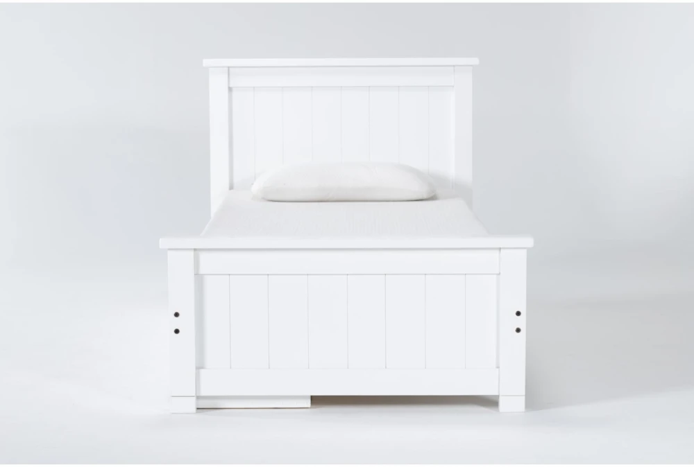 Mateo White Twin Panel Bed With Single 3 Drawer Storage Unit 1 Mateo White Twin Panel Bed With Single 3 Drawer Storage Unit