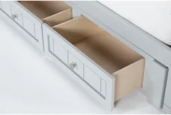 Mateo Grey Full Panel Bed With Single 3 Drawer Storage Unit -Home Furniture 274813 grey mdf bed detail 46