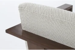 Everett Ollie Boucle 30" Accent Chair -Home Furniture 275004 white fabric accent chair detail 44