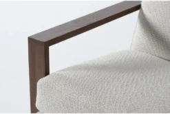 Everett Ollie Boucle 30" Accent Chair -Home Furniture 275004 white fabric accent chair detail 45