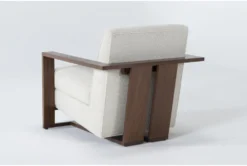 Everett Ollie Boucle 30" Accent Chair -Home Furniture 275004 white fabric accent chair side 19