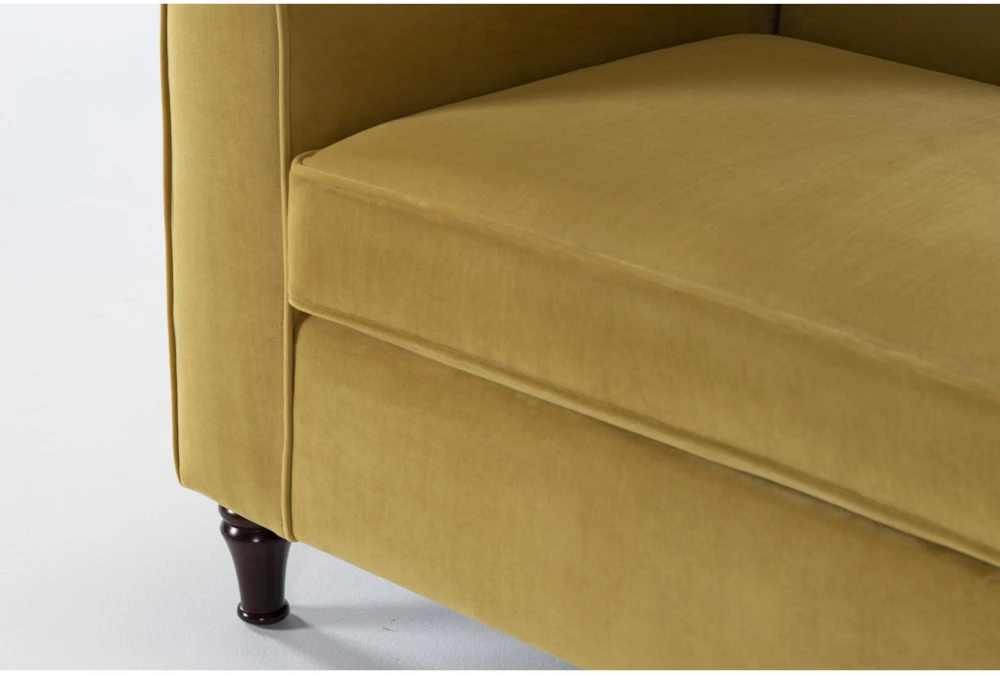 Frances Velvet 60" Settee 3 Frances Velvet 60" Settee - Image 3