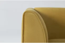 Frances Velvet 60" Settee 10 Frances Velvet 60" Settee -Home Furniture 275273 yellow fabric settee detail 45