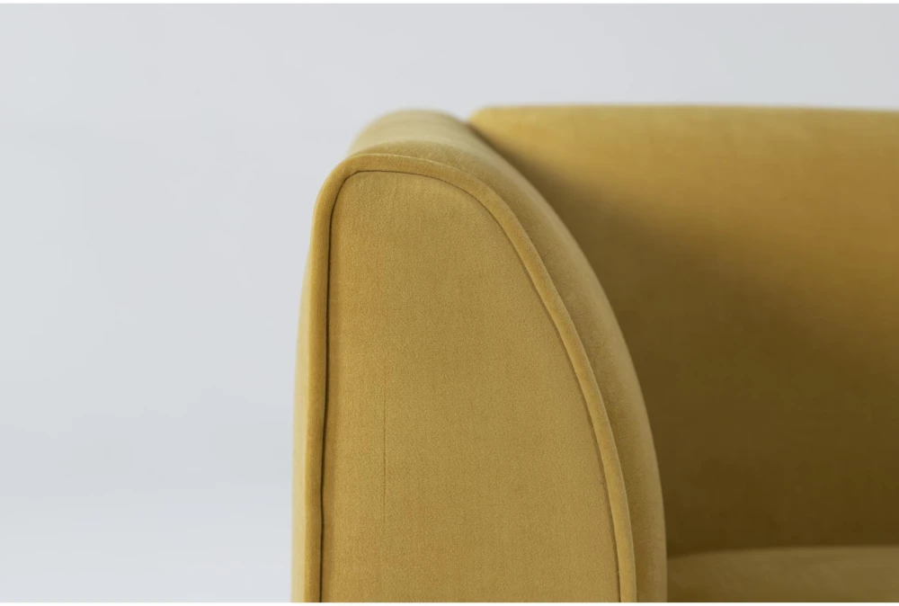 Frances Velvet 60" Settee 4 Frances Velvet 60" Settee - Image 4