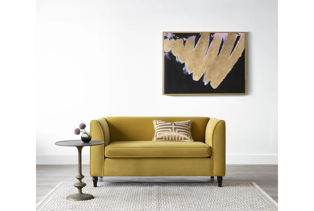 Frances Velvet 60" Settee 7 Frances Velvet 60" Settee - Image 7