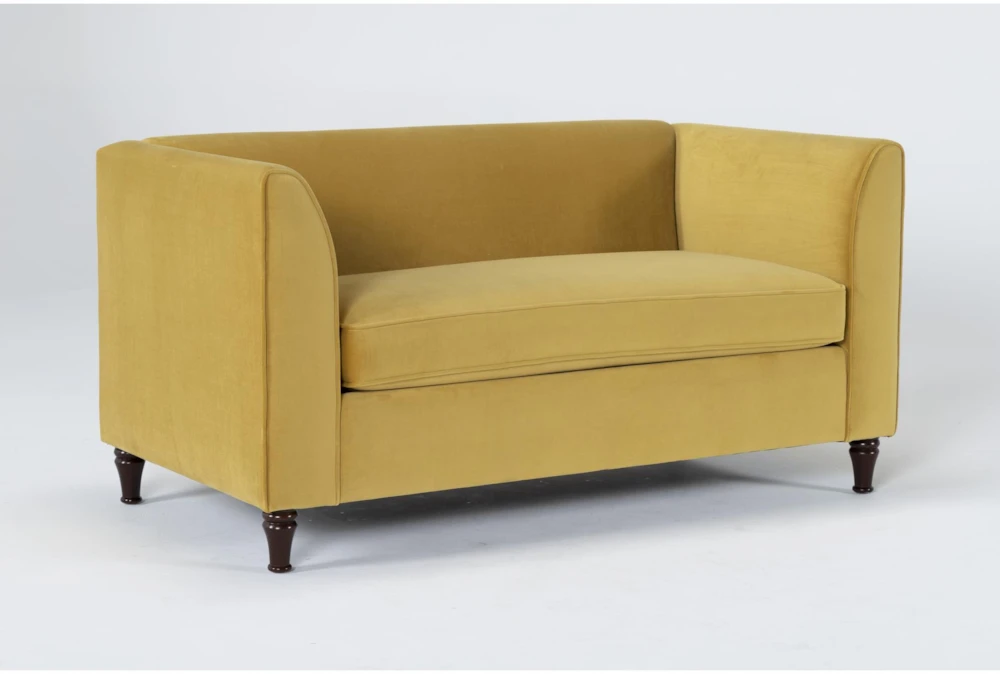 Frances Velvet 60" Settee 2 Frances Velvet 60" Settee - Image 2