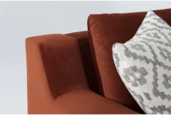 Emmett Grande Velvet 100" Double Chaise Sectional -Home Furniture 275314 red fabric sectional detail 45