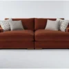 Emmett Grande Velvet 100" Double Chaise Sectional