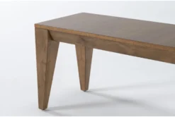 Chandler 60" Dining Bench -Home Furniture 275784 brown wood dining bench detail 44
