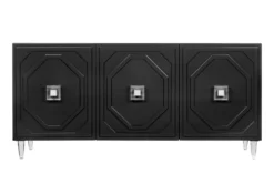 Forte Black Lacquer 65" Sideboard