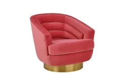 York Hot Pink Velvet Swivel Accent Chair -Home Furniture 275963 blue fabric accent chair side 15