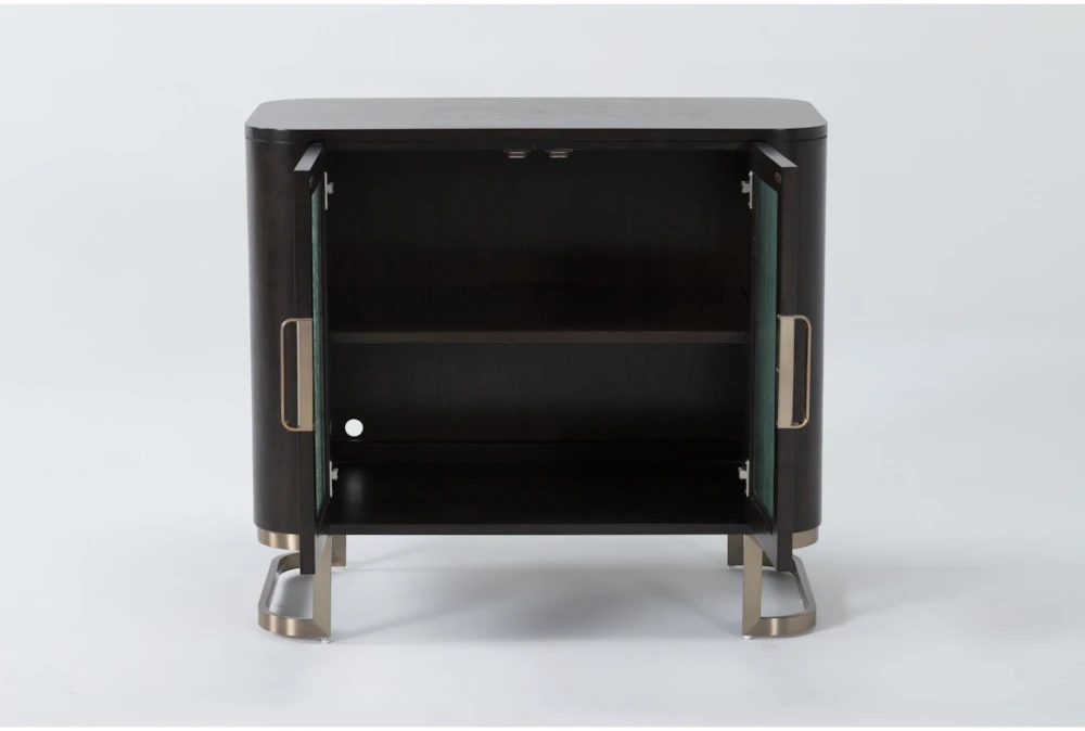 Palladium Reeded Door Accent Cabinet 2 Palladium Reeded Door Accent Cabinet - Image 2