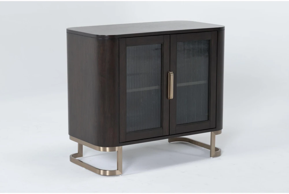 Palladium Reeded Door Accent Cabinet 3 Palladium Reeded Door Accent Cabinet - Image 3