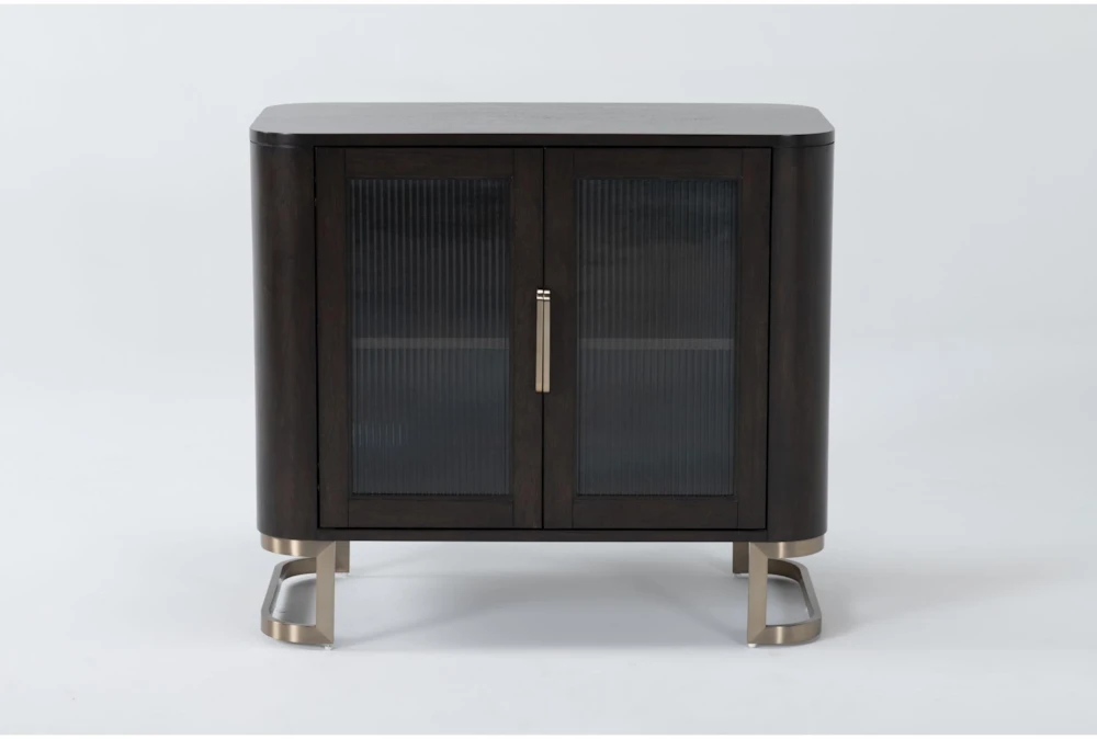 Palladium Reeded Door Accent Cabinet 1 Palladium Reeded Door Accent Cabinet