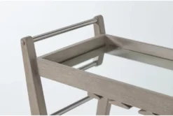 Westridge Wood Bar Cart -Home Furniture 276240 grey wood bar cabinet detail 45