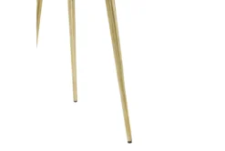 20" Marble + Gold Round Accent Table With Geometric Inlay -Home Furniture 276387 gold multi media accent table detail 44 1