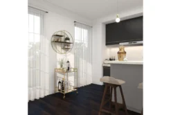 30" Gold + Mirror Bamboo Detail Square Bar Cart 28 30" Gold + Mirror Bamboo Detail Square Bar Cart -Home Furniture 276401 gold multi media bar cart room 94