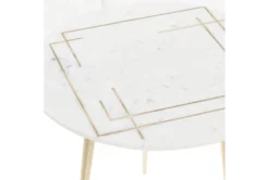 20" Marble + Gold Round Accent Table With Square Inlay -Home Furniture 276404 white multi media accent table detail 44