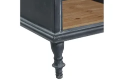 31" Metal + Wood Arched Front Cabinet -Home Furniture 276495 black multi media cabinet detail 44