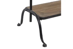 72" Black Metal + Wood Coat Rack With Shelves 13 72" Black Metal + Wood Coat Rack With Shelves -Home Furniture 276496 black multi media cabinet detail 44