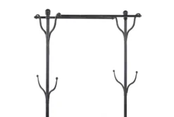 72" Black Metal + Wood Coat Rack With Shelves 16 72" Black Metal + Wood Coat Rack With Shelves -Home Furniture 276496 black multi media cabinet detail 48