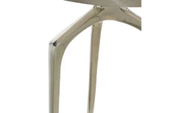 25" Silver Modern Tripod Round Accent Table -Home Furniture 276513 silver multi media accent table detail 44