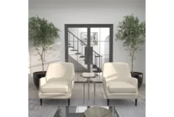 25" Silver Modern Tripod Round Accent Table -Home Furniture 276513 silver multi media accent table room 872