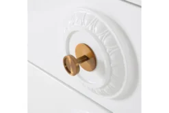 Agnes White Lacquer End Table -Home Furniture 276577 white mdf nightstand detail 46