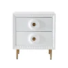 Agnes White Lacquer End Table