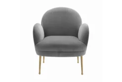 Constance Grey Velvet Accent Chair