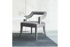 Natasha Grey Velvet Dining Chair -Home Furniture 277142 grey fabric dining chair room 85