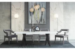 Natasha Grey Velvet Dining Chair -Home Furniture 277142 grey fabric dining chair room 86