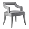 Natasha Grey Velvet Dining Chair