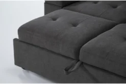 Flinn 103" 2 Piece Convertible Sleeper Sectional With Right Arm Facing Storage Chaise 16 Flinn 103" 2 Piece Convertible Sleeper Sectional With Right Arm Facing Storage Chaise -Home Furniture 277166 grey fabric sectional detail 44