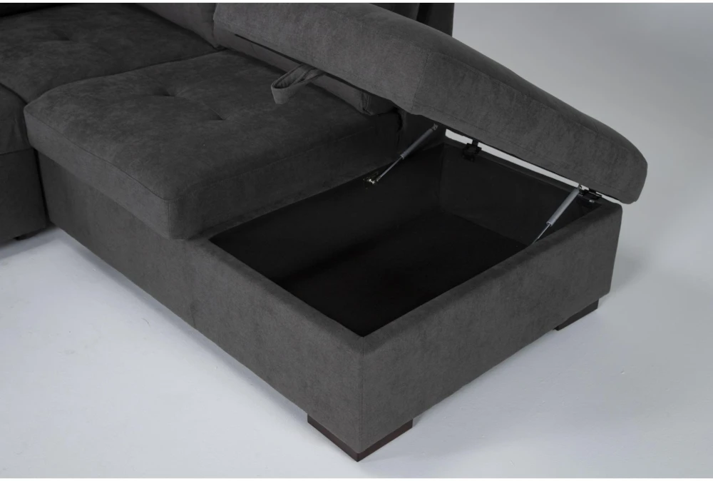 Flinn 103" 2 Piece Convertible Sleeper Sectional With Right Arm Facing Storage Chaise 7 Flinn 103" 2 Piece Convertible Sleeper Sectional With Right Arm Facing Storage Chaise - Image 7