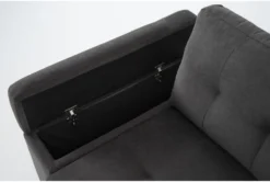 Flinn 103" 2 Piece Convertible Sleeper Sectional With Right Arm Facing Storage Chaise 18 Flinn 103" 2 Piece Convertible Sleeper Sectional With Right Arm Facing Storage Chaise -Home Furniture 277166 grey fabric sectional detail 46