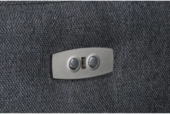 Jolene Dark Grey 158" 6 Piece Power Reclining Modular Sectional With 3 Power Recliner, Ottoman & USB -Home Furniture 277335 grey fabric sectional detail 45