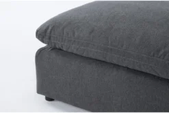 Jolene Dark Grey Ottoman -Home Furniture 277362 grey fabric ottoman detail 44