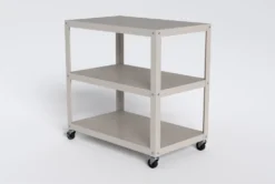 Axel White Metal Bar Cart -Home Furniture 277868 white metal bar cabinet side 19