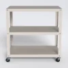 Axel White Metal Bar Cart