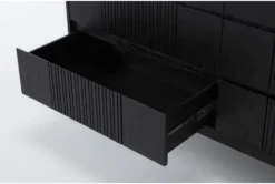 Joren 6 Drawer Dresser/Mirror -Home Furniture 281468 black wood dresser and mirror set detail 44